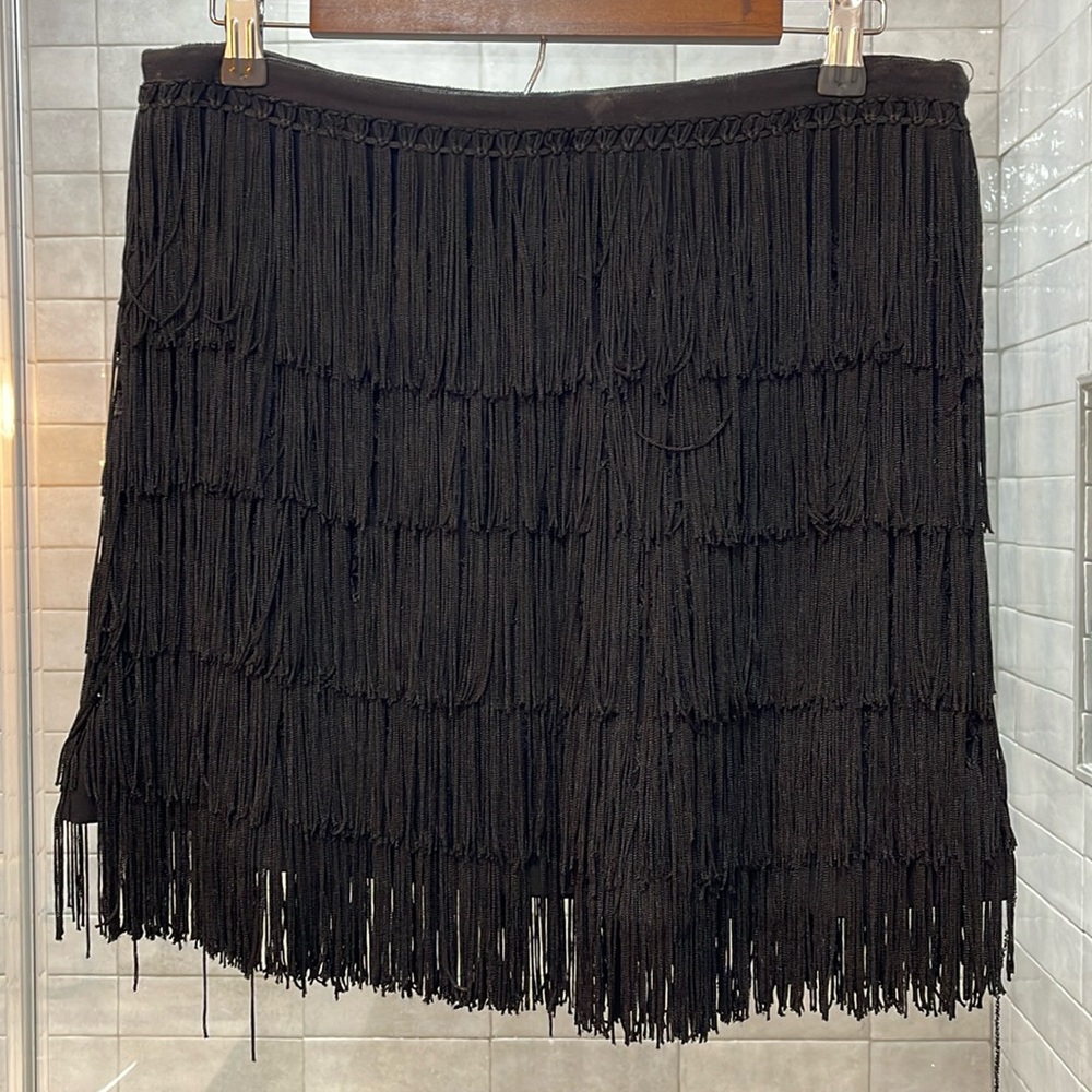 Scotch & Soda fringe mini skirt